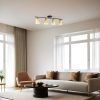 Elegáns fekete-borostyán csillár, fém test, 15 cm átmérő, 20 cm magasság, 75 cm hosszúság, E27 aljzat, max 40W, IP20 | Modern terekbe tökéletes
