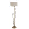 Elegáns réz állólámpa, 165 cm magas, 100% fém, 45 cm-es kupak átmérő, E27 aljzat, be-/kikapcsoló, tökéletes modern lakóterekhez és dekorációhoz