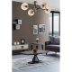 Modern réz csillár, 65 cm átmérő, 35 cm magasság | 100% fém, E27 foglalat, kemencében szárított festék, bordázott bevonat | Glam és skandináv design