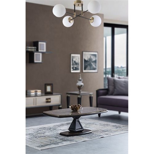 Skandináv csillár, 65 cm Átmérő, 35 cm Magasság | 100% fém, E27 aljzat, max 40W | Elegáns fehér dizájn sütőben szárított festékkel és bordázott bevonattal