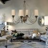 Elegáns állítható csillár, fém test, 60 cm átmérő, 60-90 cm magasság | E14 aljzat, max 40W | Hagyományos amerikai és Glam Design stílusos terekhez