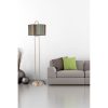 Modern állólámpa, 170 cm magas, 100% fém, bukóborítás, E27 foglalat, 45 cm ernyő | Elbűvölő geometriai kialakítás a stílusos lakberendezéshez