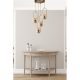 Glam skandináv csillár, 70 cm magasság, 30 cm átmérő | 100% fém, réz bevonat, E27 aljzat, max 40 W | Elegáns világítás modern terekbe
