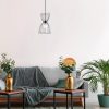 Ipari fekete csillár, állítható magasságú 60-140 cm, fém test, 25 x 25 cm, E27 aljzat max. 40 W, elegáns, egyszerű kialakítás modern terekhez