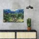 Van Gogh dekoratív vászonfestmény, 45 x 70 cm, 100% velúr vászon, 100% fa keret (3 cm vastag) | Elegáns művészet otthoni és irodai dekorációhoz