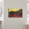 Vincent Van Gogh olajfák dekoratív vászonfestmény, 45 x 70 cm | 100% velúr vászon, 100% fa keret (3 cm vastag) | Elegáns művészet lakberendezéshez
