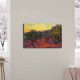 Vincent Van Gogh olajfák dekoratív vászonfestmény, 45 x 70 cm | 100% velúr vászon, 100% fa keret (3 cm vastag) | Elegáns művészet lakberendezéshez