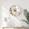 Elegáns dekoratív üveg falióra, 40 cm átmérőjű, 100% üveg (4 mm vastag) | Stílusos lakberendezés nappaliba és irodába | Időtlen dizájn