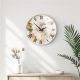 Elegáns dekoratív üveg falióra, 40 cm átmérőjű, 100% üveg (4 mm vastag) | Stílusos lakberendezés nappaliba és irodába | Időtlen dizájn