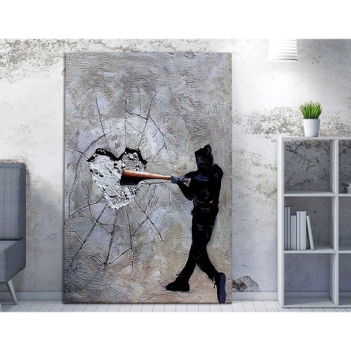 Lenyűgöző dekoratív vászonfestmény, 70 x 100 cm, 50% pamut/50% poliészter, digitális nyomtatás vászonra, 2 x 3 cm-es fakerettel keretezve, elegáns művészet otthoni dekorációhoz