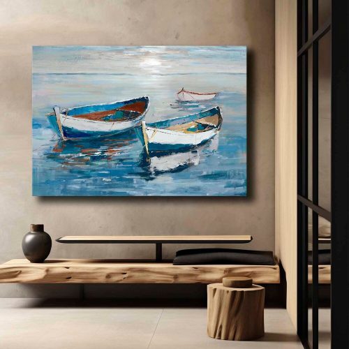 Lenyűgöző dekoratív vászonfestmény, 70 x 100 cm | 100% vászon (2,8 mm) és 100% fenyőfa keret | Tökéletes a lakberendezés és a művészet szerelmeseinek