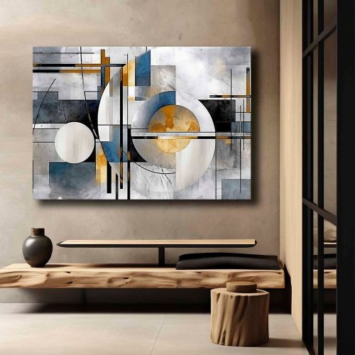 Lenyűgöző dekoratív vászonfestmény, 70 x 100 cm | 100% vászon (2,8 mm) és 100% fenyőfa keret | Tökéletes a lakberendezés és a művészet szerelmeseinek
