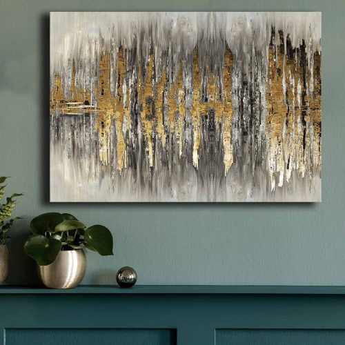 Lenyűgöző dekoratív vászonfestmény, 70 x 100 cm | 100% vászon (2,8 mm) és 100% fenyőfa keret | Tökéletes a lakberendezés és a művészet szerelmeseinek