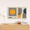 Elegáns dekoratív keretes MDF festmények (2 db), 20 x 30 cm | 100% MDF és tömörfa keret, 2 cm vastag | Tökéletes a lakberendezés és a művészet szerelmeseinek
