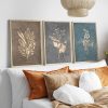 Elegáns dekoratív keretes MDF festmények (3 db), 50 x 35 cm | 100% MDF és tömörfa keret, 2 cm vastag | Tökéletes a lakberendezés és a művészet szerelmeseinek