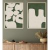 Elegáns dekoratív keretes MDF festmények (2 db), 50 x 70 cm | 100% MDF és tömörfa keret, 2,5 cm vastag | Tökéletes a lakberendezés és a művészet szerelmeseinek