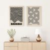 Elegáns dekoratív keretes MDF festmények (2 db), 50 x 70 cm | 100% MDF és tömörfa keret, 2 cm vastag | Tökéletes a lakberendezés és a művészet szerelmeseinek