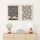 Elegáns dekoratív keretes MDF festmények (2 db), 50 x 70 cm | 100% MDF és tömörfa keret, 2 cm vastag | Tökéletes a lakberendezés és a művészet szerelmeseinek