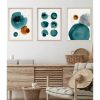Elegáns dekoratív keretes MDF festmények (3 db), 50 x 70 cm | 100% MDF és tömörfa keret, 2,5 cm vastag | Tökéletes a lakberendezés és a művészet szerelmeseinek