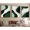 Elegáns dekoratív keretes MDF festmények (3 db), 50 x 70 cm | 100% MDF és tömörfa keret, 2,5 cm vastag | Tökéletes a lakberendezés és a művészet szerelmeseinek