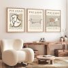 Elegáns dekoratív keretes MDF festmények (3 db), 50 x 70 cm | 100% MDF és tömörfa keret, 2 cm vastag | Tökéletes a lakberendezés és a művészet szerelmeseinek