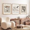 Elegáns dekoratív keretes MDF festmények (3 db), 50 x 70 cm | 100% MDF és tömörfa keret, 2 cm vastag | Tökéletes a lakberendezés és a művészet szerelmeseinek