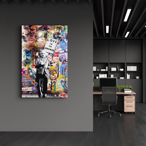 Elegáns edzett üvegfestmény, 46 x 72 cm | 100% edzett üveg (4 mm) | Lenyűgöző UV-nyomtatás modern lakberendezéshez és művészeti megjelenítéshez