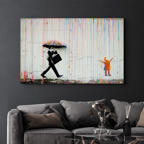 Elegáns edzett üvegfestmény, 70 x 110 cm, 100% edzett üveg (4 mm) | Lenyűgöző UV-nyomtatás | Tökéletes lakberendezési és modern terek számára