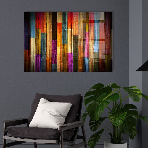 Elegáns dekoratív edzett üvegfestmény, 50 x 70 cm | 100% edzett üveg, 4 mm vastag | Tökéletes lakberendezéshez és modern esztétikához