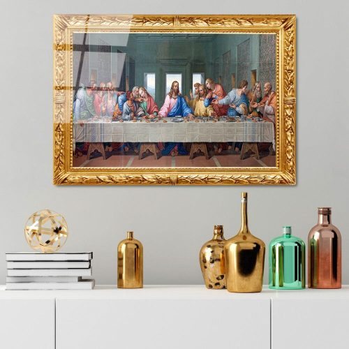 Elegáns dekoratív edzett üvegfestmény, 50 x 70 cm | 100% edzett üveg, 4 mm vastag | Tökéletes lakberendezéshez és modern esztétikához