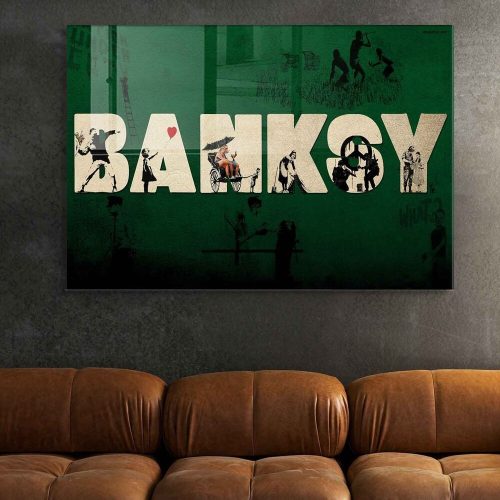 Elegáns dekoratív edzett üvegfestmény, 50 x 70 cm | 100% edzett üveg, 4 mm vastag | Tökéletes lakberendezéshez és modern esztétikához