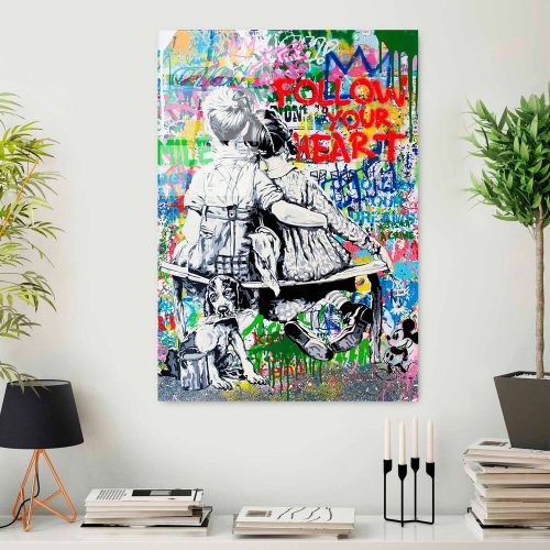 Elegáns edzett üvegfestmény, 70 x 100 cm, 100% edzett üveg (4 mm) | Lenyűgöző falfestmény modern lakberendezéshez és irodai helyiségekhez