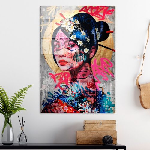 Elegáns edzett üvegfestmény, 70 x 100 cm, 100% edzett üveg (4 mm) | Lenyűgöző falfestmény modern lakberendezéshez és irodai helyiségekhez