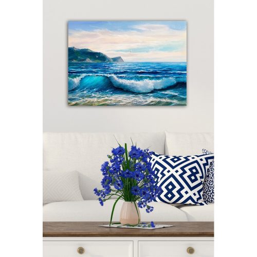 Lenyűgöző dekoratív vászonfestmény, 50 x 70 cm | 100% vászon, 100% fa keret (3 cm vastag) | Tökéletes a lakberendezés és a művészet szerelmeseinek