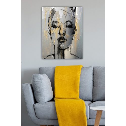 Lenyűgöző dekoratív vászonfestmény, 50 x 70 cm | 100% vászon, 100% fa keret (3 cm vastag) | Tökéletes a lakberendezés és a művészet szerelmeseinek, névtelen művészeknek