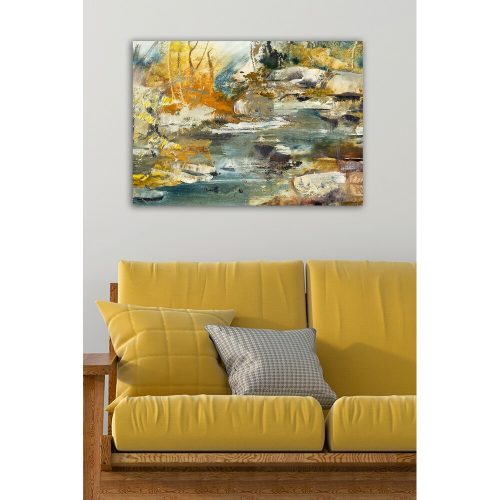 Lenyűgöző dekoratív vászonfestmény, 50 x 70 cm | 100% vászon, 100% fa keret (3 cm vastag) | Tökéletes a lakberendezés és a művészet szerelmeseinek
