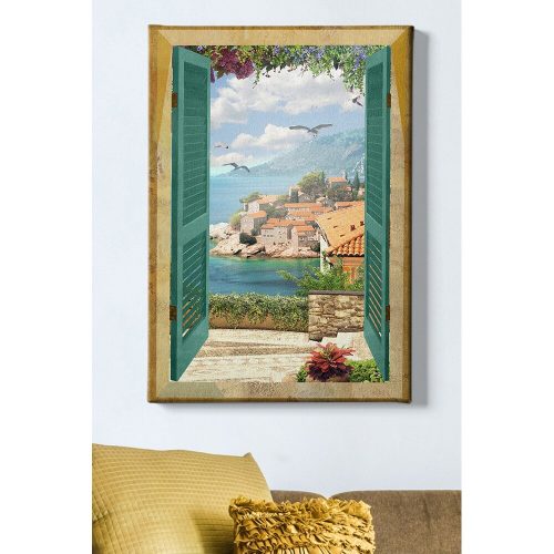 Lenyűgöző dekoratív vászonfestmény, 50 x 70 cm | 100% vászon, 100% fa keret (3 cm vastag) | Tökéletes a lakberendezés és a művészet szerelmeseinek