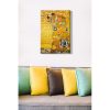 Elegáns Gustav Klimt dekoratív vászonfestmény, 50 x 70 cm | 100% vászon, 100% fa keret (3 cm vastag) | Tökéletes a lakberendezés és a művészet szerelmeseinek