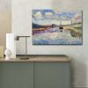 Henri Matisse Canal du Midi dekoratív vászonfestmény, 70 x 100 cm, 100% velúr vászon, 3 cm-es fakeret | Elegáns művészet otthoni és irodai dekorációhoz