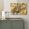 Kandinsky lenyűgöző dekoratív vászonfestménye, 70 x 100 cm | 100% velúr vászon, 3 cm vastag fakeret | Tökéletes a modern lakberendezéshez