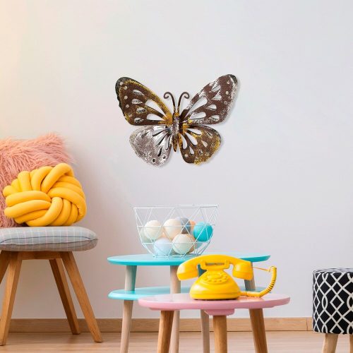 Kézzel készített dekoratív fém falkiegészítő, 22 x 29 cm | 100% fém (1,5 mm) | Egyedi, kézzel festett design, tökéletes a lakberendezés és a művészet szerelmeseinek
