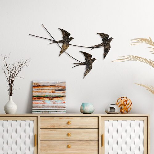 Kézzel készített dekoratív fém falkiegészítő, 42 x 70 cm | 100% fém (1,5 mm) | Egyedi, kézzel festett design, tökéletes a lakberendezés és a művészet szerelmeseinek