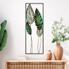 Kézzel készített dekoratív fém falkiegészítő, 32 x 90 cm | 100% fém (1,5 mm) | Egyedi, kézzel festett design, tökéletes a lakberendezés és a művészet szerelmeseinek
