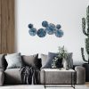 Kézzel festett dekoratív fém falkiegészítő, 79 x 35 cm | 100% fém, 0,8 mm vastagság | Egyedi színváltozatok a stílusos lakberendezéshez
