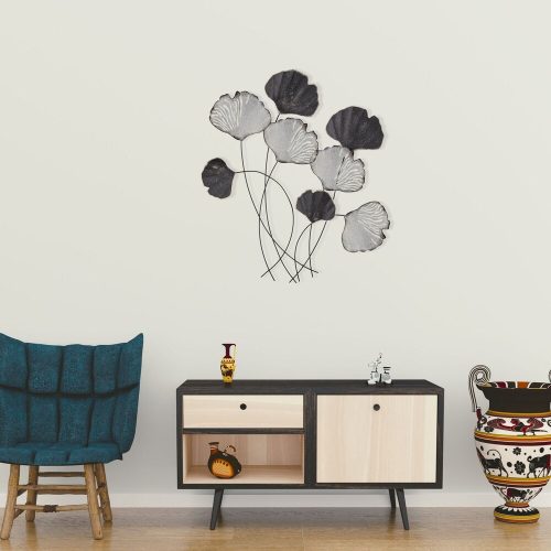 Kézzel festett dekoratív fém falkiegészítő, 76 x 5 x 70 cm | 100% fém, 0,8 mm vastagság | Egyedi színváltozatok a stílusos lakberendezéshez