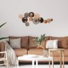 Kézzel festett dekoratív fém falkiegészítő, 90 x 8 x 42 cm | 100% fém, 0,8 mm vastagság | Egyedi színváltozatok a stílusos lakberendezéshez