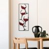 Kézzel festett fém dekortartozék, 32 x 5 x 90 cm | 100% fém, 0,8 mm vastagság | Egyedi színváltozatok a stílusos lakberendezéshez