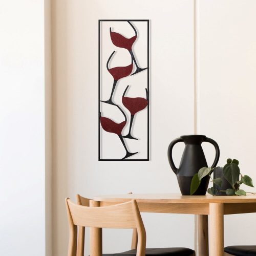 Kézzel festett fém dekortartozék, 32 x 5 x 90 cm | 100% fém, 0,8 mm vastagság | Egyedi színváltozatok a stílusos lakberendezéshez