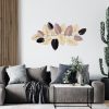 Kézzel készített dekoratív fém falkiegészítő, 120 x 7 x 61 cm | 100% fém, 0,8 mm vastagság | Egyedi, kézzel festett design, tökéletes otthoni dekorációhoz.