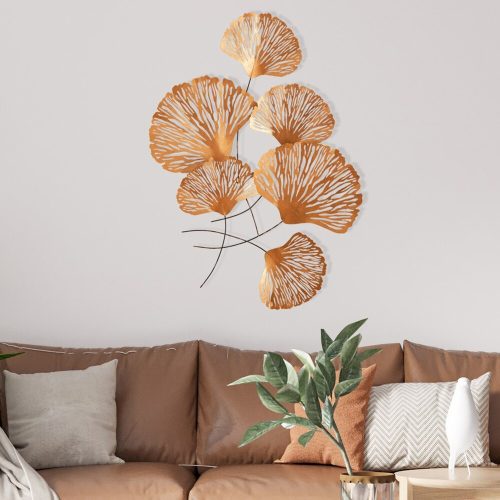 Kézzel festett dekoratív fém falkiegészítő, 75 x 5 x 100 cm | 100% fém, 0,8 mm vastagság | Egyedi műalkotás lakberendezéshez, élénk színek és textúrák